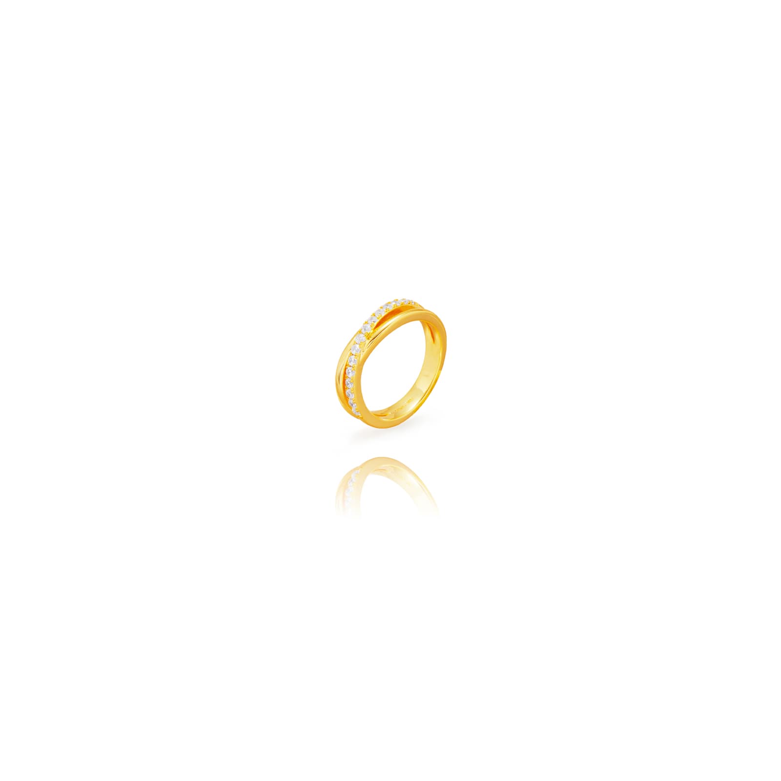 Anillo Cruzado Circonitas