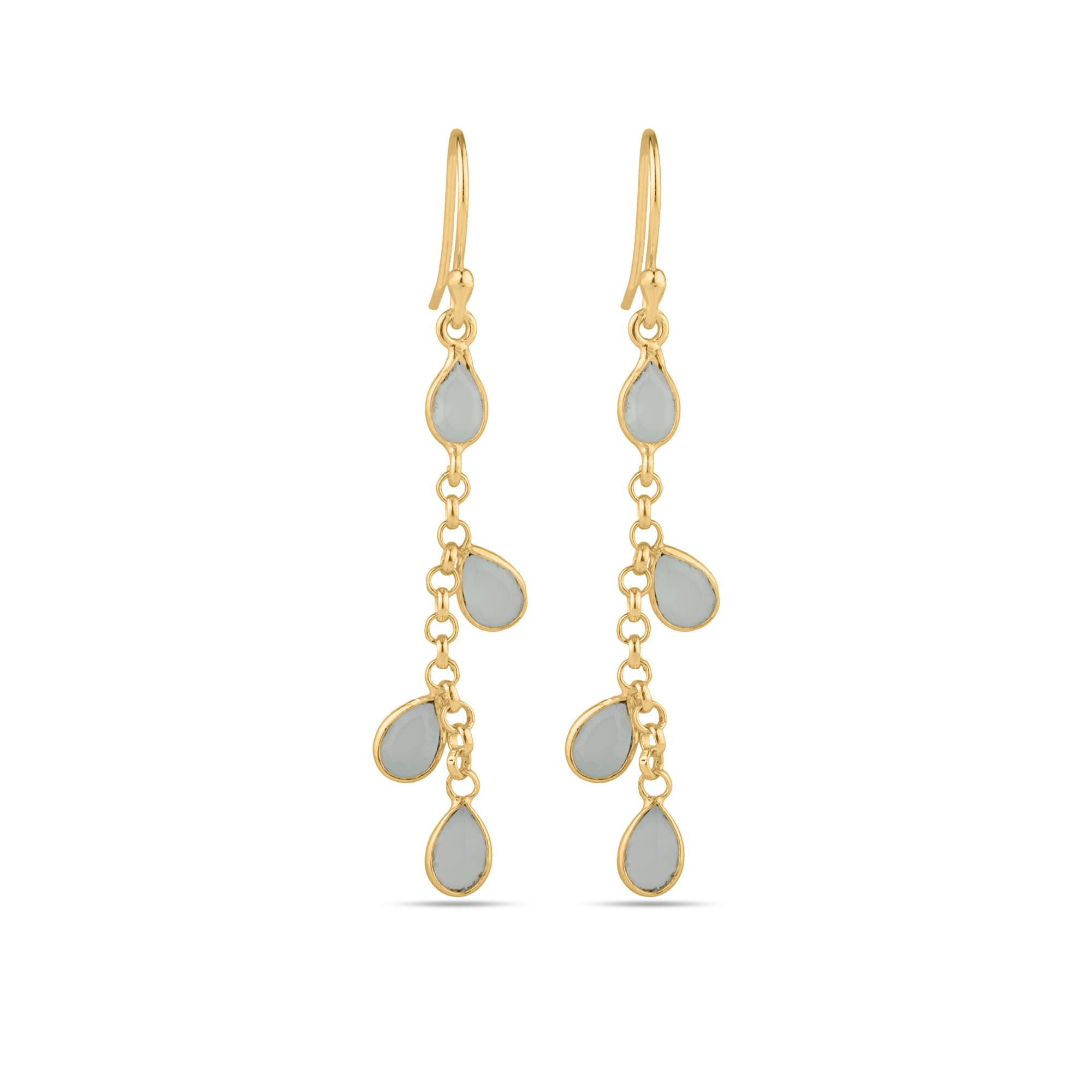 Pendientes Calcedonia 50 mm